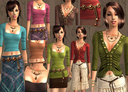 sims -  The Sims 2. Женская одежда: повседневная Donation_pack_10_color_savvy_set