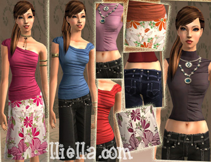  The Sims 2. Женская одежда: повседневная - Страница 33 Donation_pack_15_lovely_ruched_set