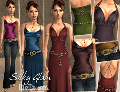  The Sims 2. Женская одежда: повседневная - Страница 33 Donation_pack_16_silky_glam_set