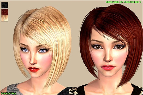 женские - The Sims 2: Женские прически. Часть 3. - Страница 12 Femalehair00086