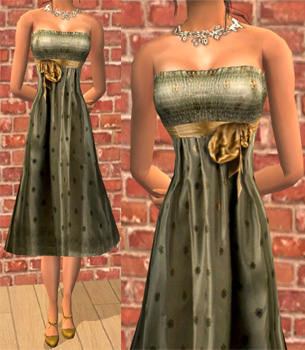одежда -  The Sims 2. Женская одежда: выходной костюм - Страница 8 3215_olive_satindress