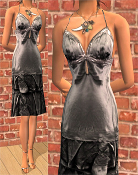 одежда -  The Sims 2. Женская одежда: выходной костюм - Страница 8 3218_silksequindress_darkgrey