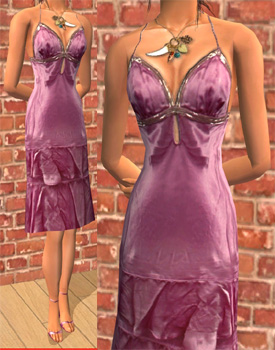 одежда -  The Sims 2. Женская одежда: выходной костюм - Страница 8 3220_silksequindress_purple