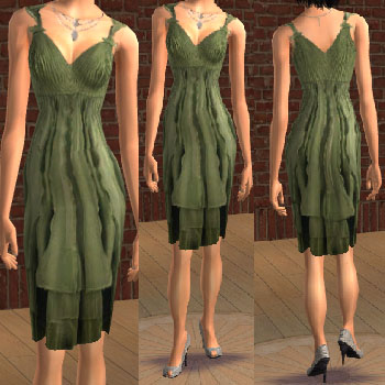 одежда -  The Sims 2. Женская одежда: выходной костюм - Страница 9 3490_flowy_greendress