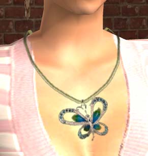 Аксессуары. Украшения на шею: кулоны, бусы, ожерелья, колье. Butterfly_necklace
