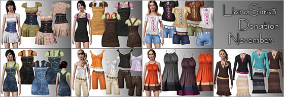 sims - The Sims 3. Одежда женская: повседневная. Donationset_2009_11
