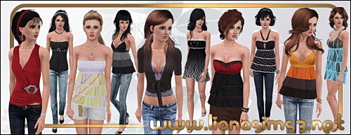 The Sims 3. Одежда женская: повседневная. Donationset_2010_05