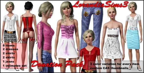 The Sims 3. Одежда женская: повседневная. Lorandiasims3_donationpack1