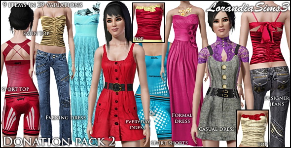 sims - The Sims 3. Одежда женская: повседневная. Lorandiasims3_donationpack2
