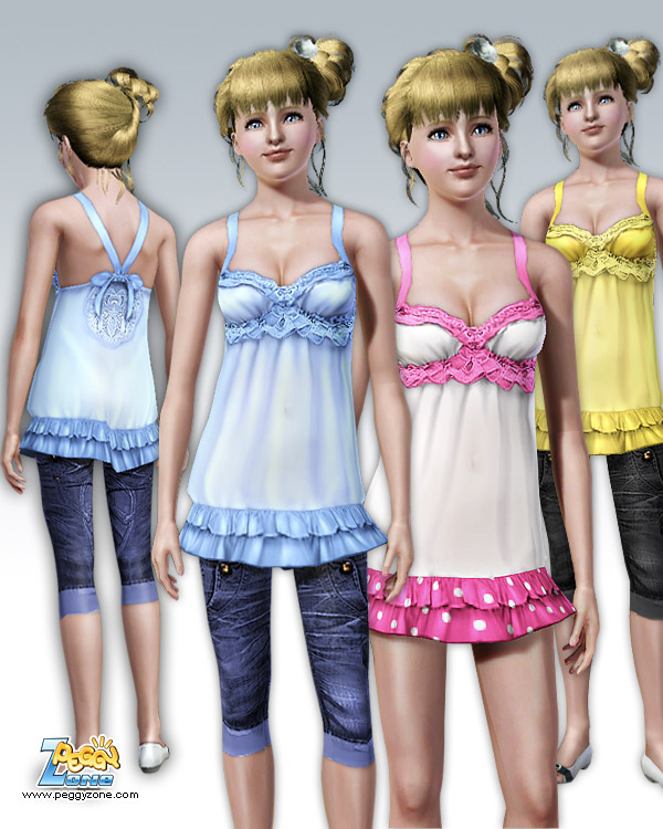 sims - The Sims 3. Одежда женская: повседневная. Femaleclothing000017