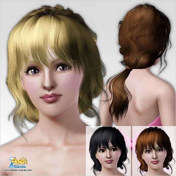 The Sims 3: женские прически.  Femalehair000040
