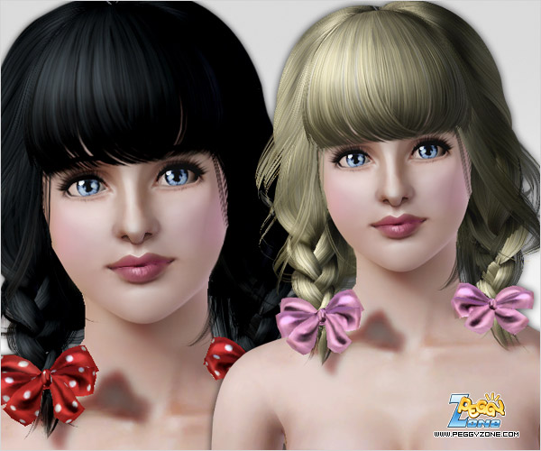 The Sims 3: женские прически.  Femalehair000049