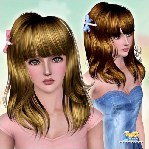 женские - The Sims 3: женские прически.  - Страница 10 Femalehair000481